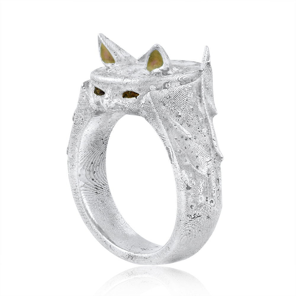 Nox Obscura bat-cat ring