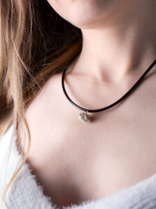 real sterling silver berry pendant