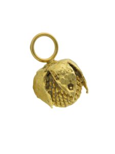 real gold vermeil berry pendant