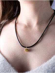 real gold vermeil berry pendant