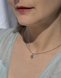 blue diamond pendant